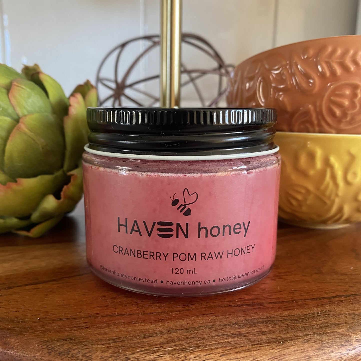 Cranberry Pomegranate Raw Honey - 150 mL
