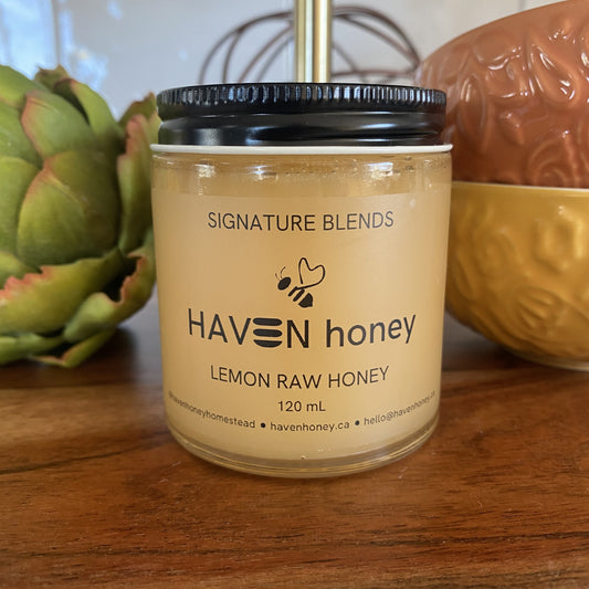 Lemon Raw Creamed Honey - 120 mL